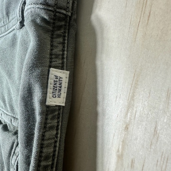 Citizens of Humanity Agni Utility Olive Green Cotton Jogger Pants Womens Size 23 - Picture 9 of 12
